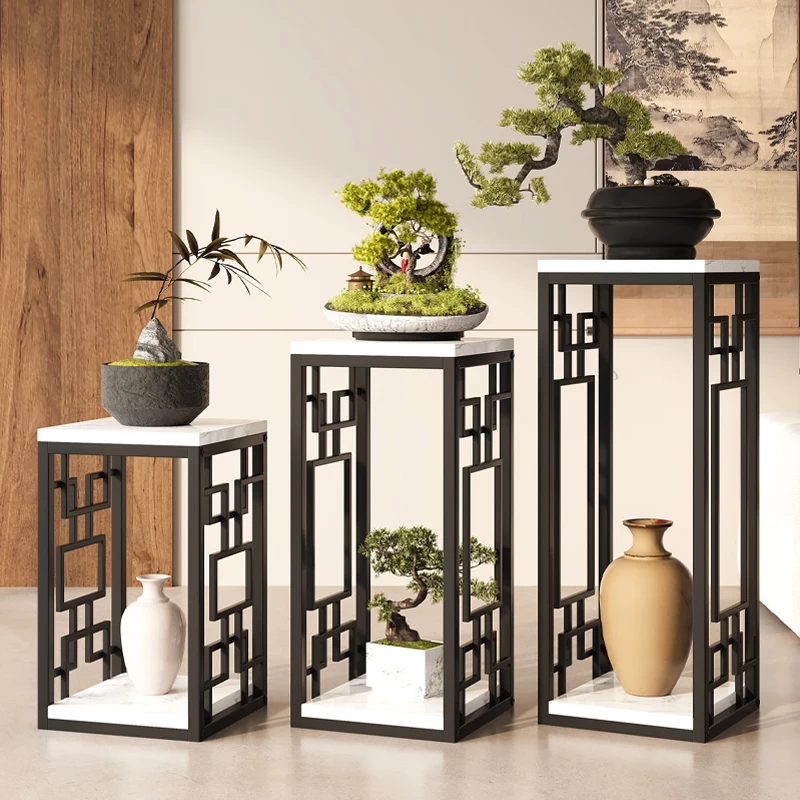 

Бытовой балкон, гостиная, многослойный кованый железный каркас от пола до потолка, украшение интерьера, горшечные растения