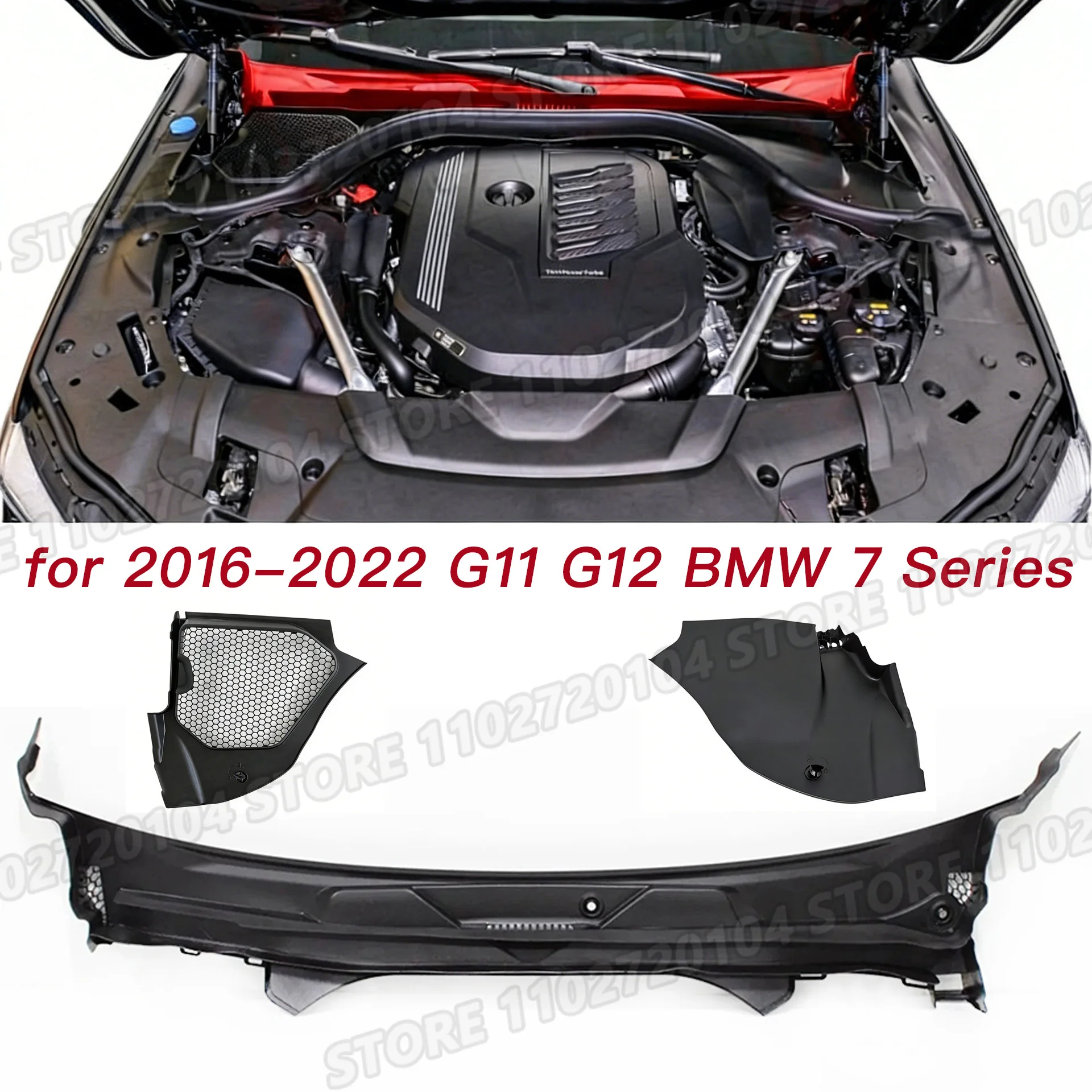 

Для BMW 7 серии G11 G12 2016-2022 годов выпуска, модели 740, 745, 750, 760: решетка панели крепления стеклоочистителя (51717357237, 51717357239, 51717357240)