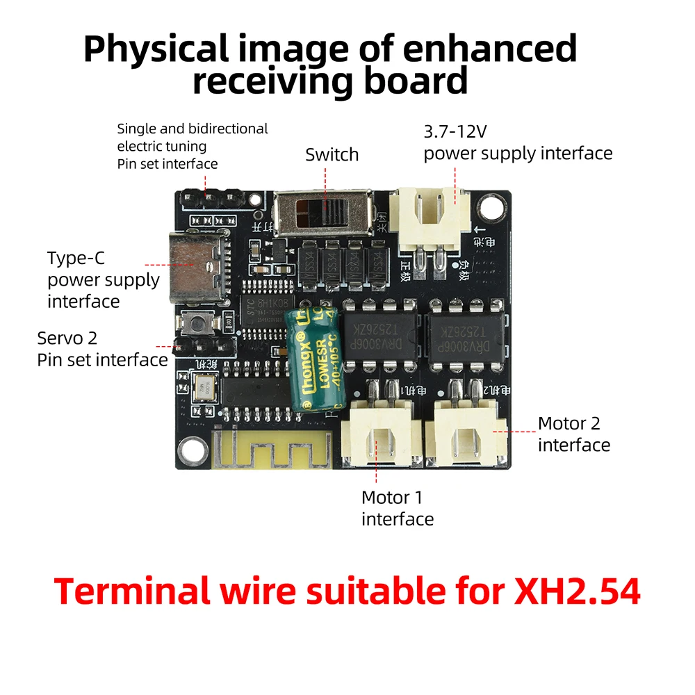 2,4G 4-Kanal DIY Montage Drahtloses Auto-Modul Fernbedienung für Bürstenlose ESC-Zubehörteile – Detail 1