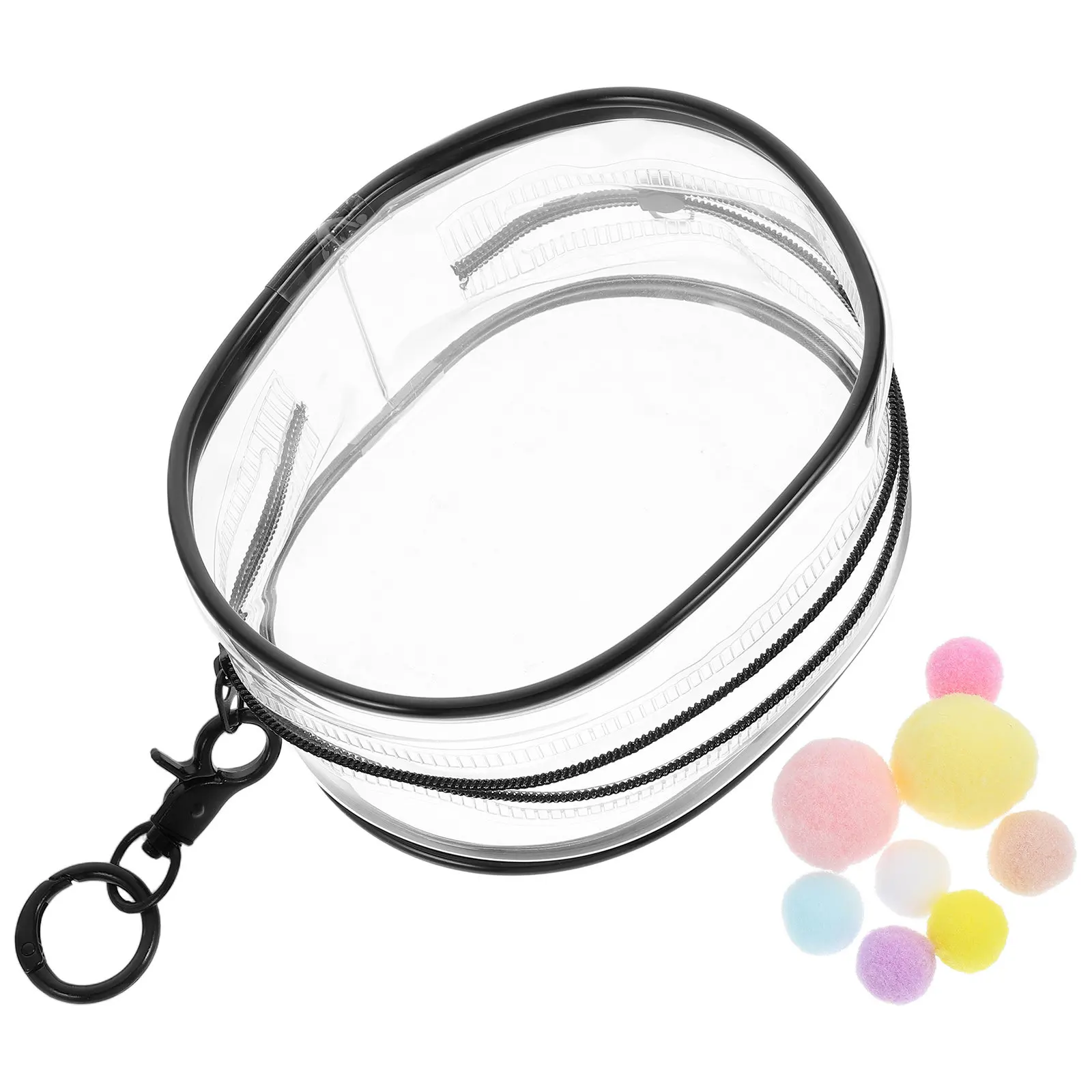Clear PVC Organizer 10cm Portable Storage Bag for Small Figures Transparent Display Case with Protective Material