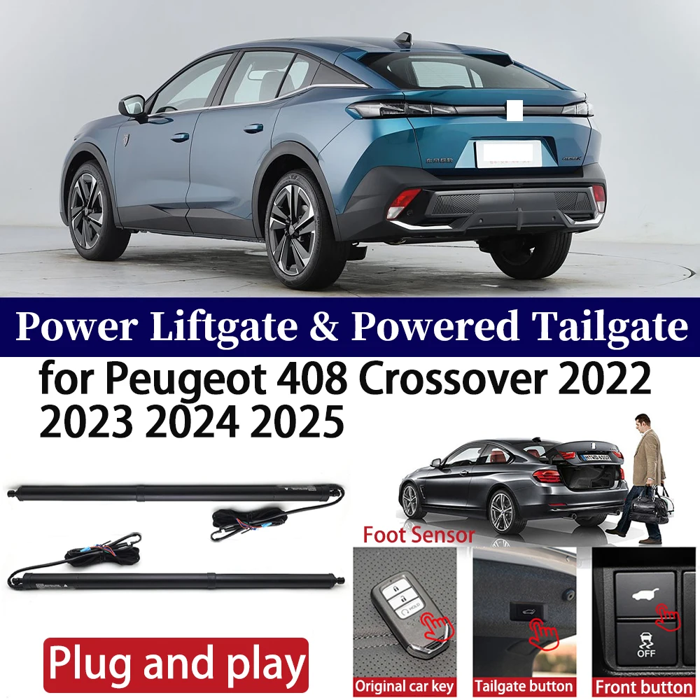 

for Peugeot 408 Crossover 2022 2023 2024 2025 Car Auto Power Electric Tailgate Liftgate Lift Trunk Closer System Boot Lift Motor