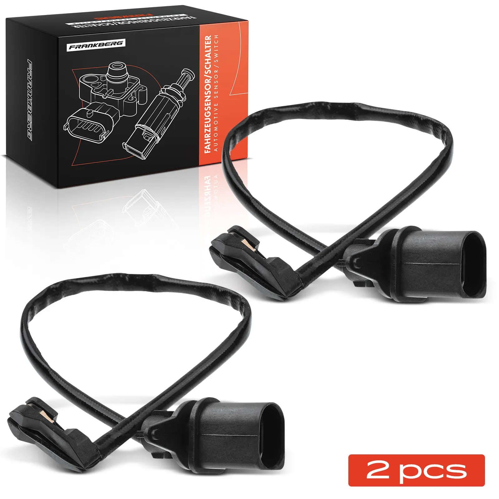 Frankberg 2x Waarschuwingscontact Remvoering Slijtage Vooras Voor Audi A4 A5 A6 A7 Q5 1.8L-4.2L 2006-2018 8K0615121 8T0907637
