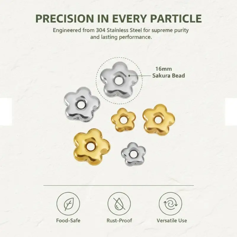 Stainless Steel Matcha Sifter Food Safe Flower Shape Smooth Edge With Rolling Beads for Matcha Lovers Gift Tea Ceremony