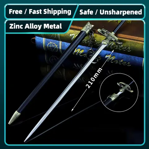 Arya Stark Game Needle of Thrones Sword 21cm/8.26in, Zinc Alloy Collectible Sword with Sheath, Not Sharp, Perfect Sale for Fans