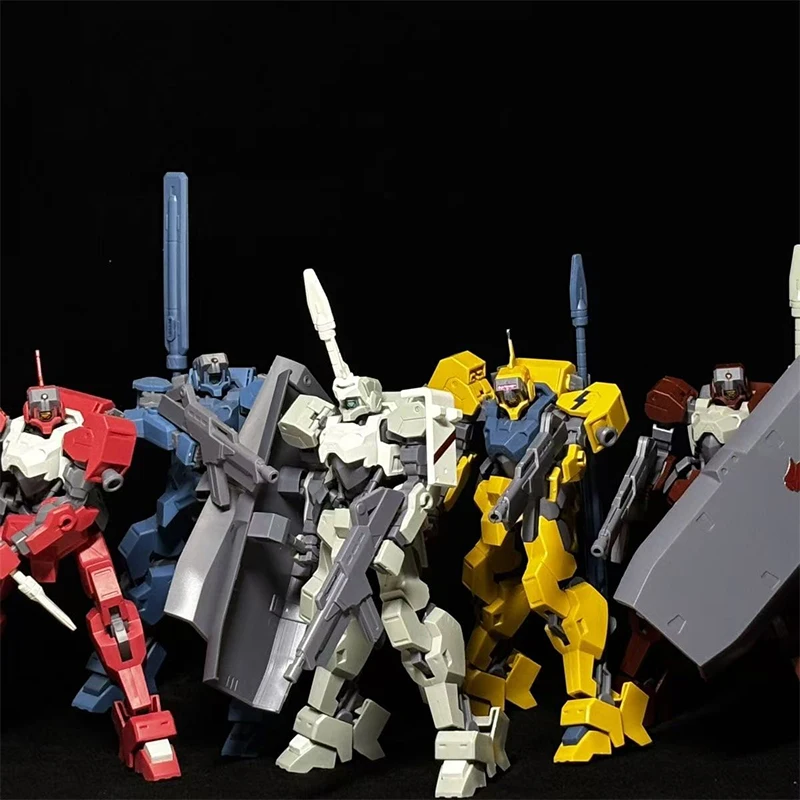 Modelo Trident Iron-Blooded Orphans Hg 1/144, Kit de Modelo de Ensamblaje de Alta Calidad, Regalos, Colección de Juguetes para Niños, Figura de Acción