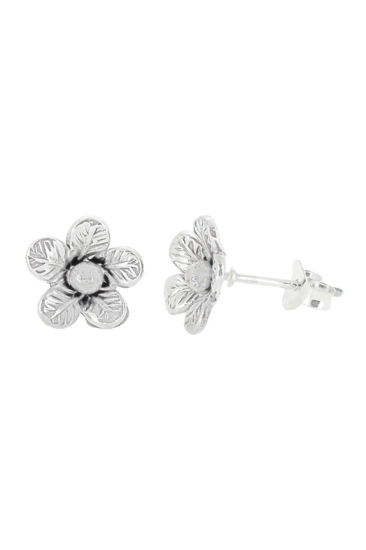 925 Sterling Silver Filled Daisy Post Earrings