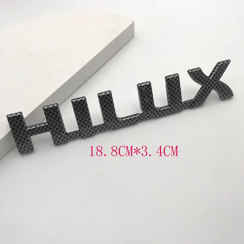 3D ABS Plastic HILUX Logo Car Letter Sticker, Trunk Decal, Badge Emblem Car Styling Accessories for Toyota HILUX