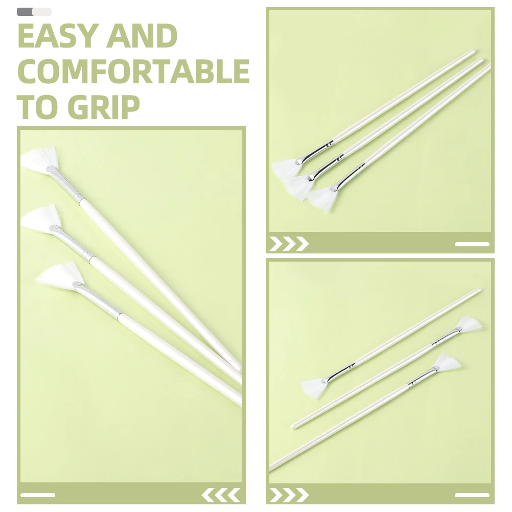 

8 Pcs Brush Applicator Tool Reusable Clay Makeup Salon Mask Applicator Facial Long Handle Soft Face Mask Brush Gentle