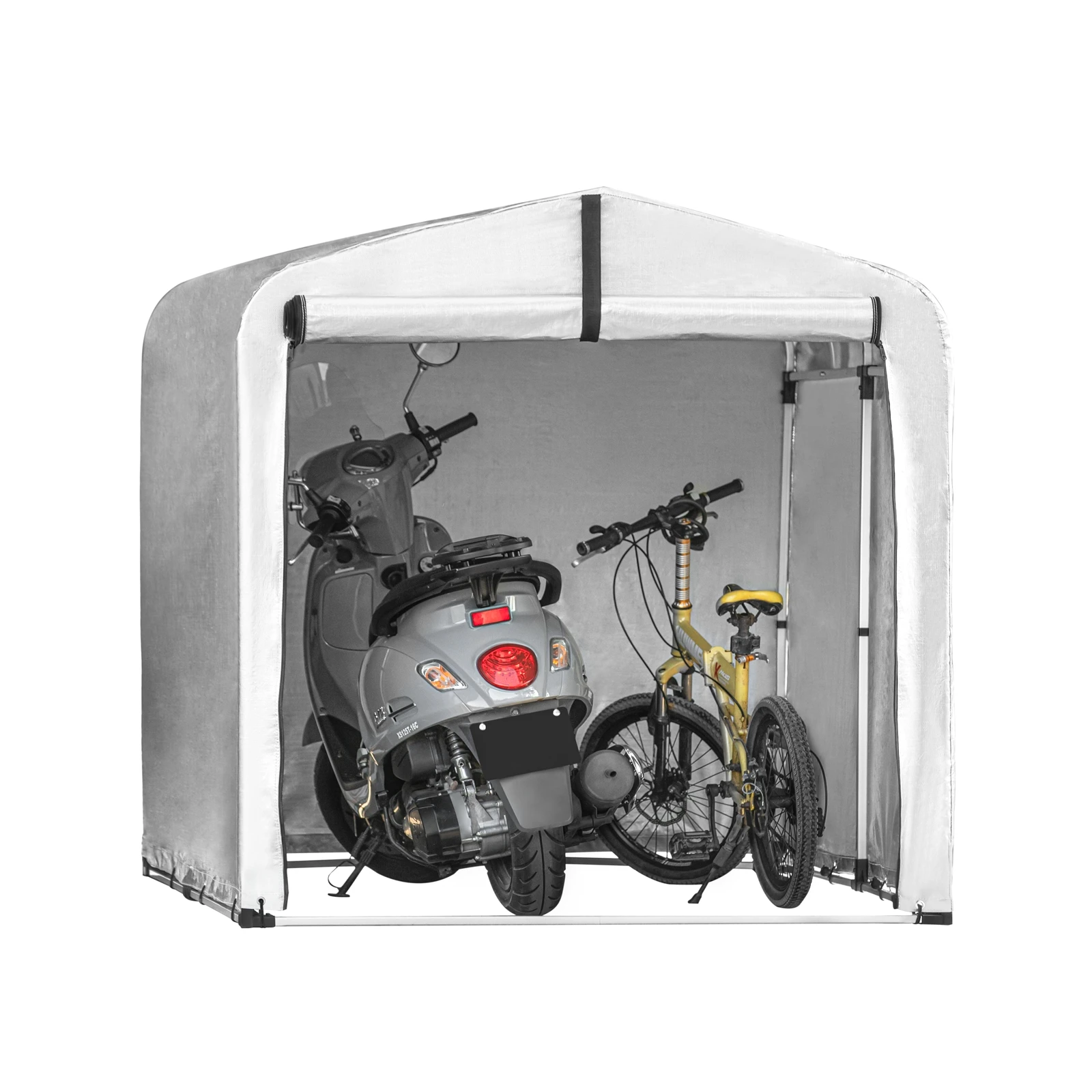 SoBuy KLS11-L bicicleta garaje refugio de bicicleta equipo de aluminio casa herramienta casa techo multiusos láminas tienda cobertizos de jardín