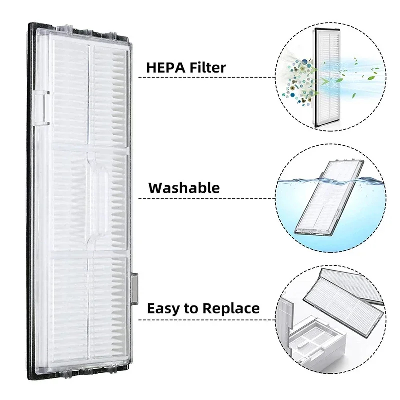 Filtr HEPA główna szczotka boczna Mop tkaniny Pad dla Xiaomi Roborock S7 S70 S7Max S7MaxV T7S T7S Plus zestaw odkurzacz akcesoria