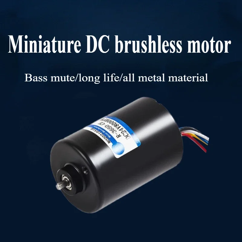

DC Brushless 3650 Bldc Motor 12V 24V With Drive 30W High-Speed Speed-Adjusting Five Lines Six Lines Electric Motor