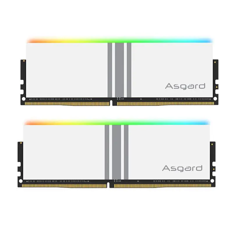 Go! Asgard V5 Series Memory DDR4 RAM PC 8GBx2 3200MHz 3600MHz CL14 RGB RAM Polar White Overclocking Performance for Desktop