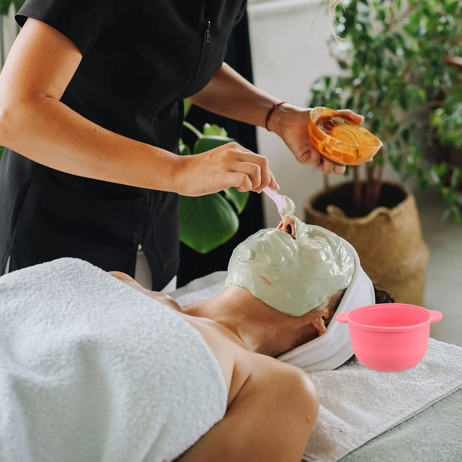 

Depilatory Wax Bowl Hair Removal Silicone Nonstick Reusable Safe Beauty Tools Facial Mask Container Waxing Accessories