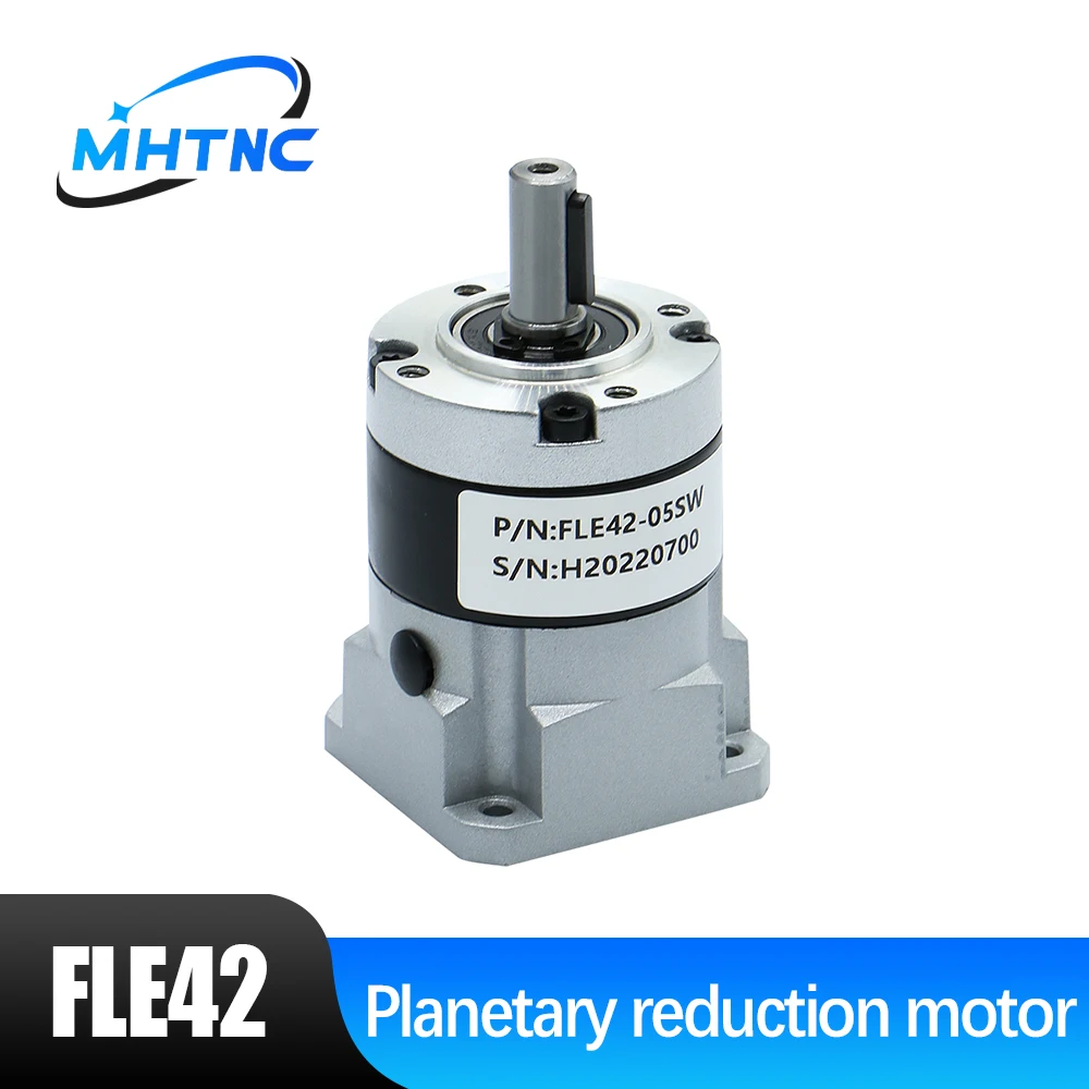 High Precision Planetary FLE42-LSW Gearbox Speed Reducer for Nema17 42 Stepper Motor ratio 4/5/10/20/25/50 input 5mm output 8