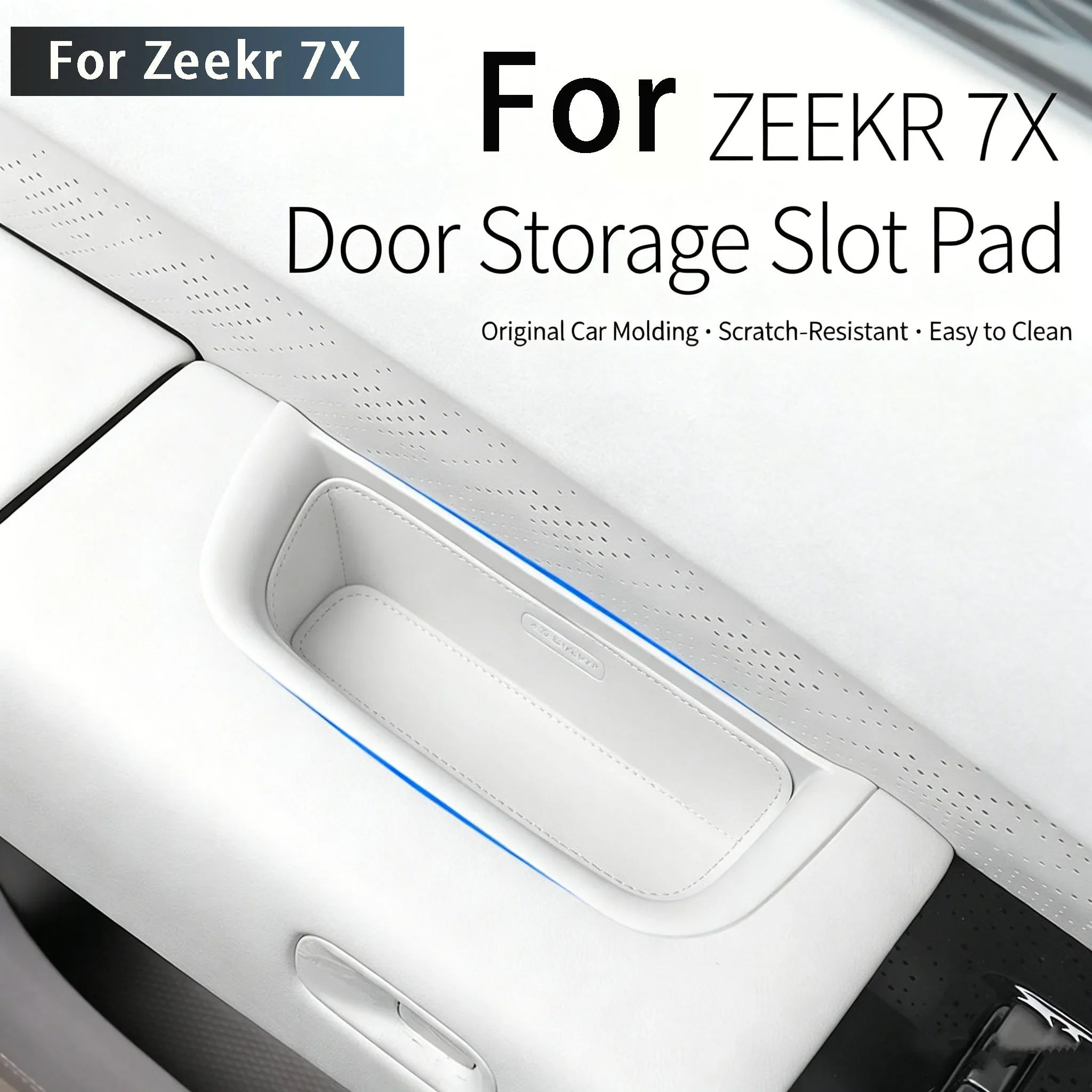 For NEW Zeekr 7X 2025-2026 Door Storage Box Interior Handle Storage Box Door Slot Handle Modification Product Interior