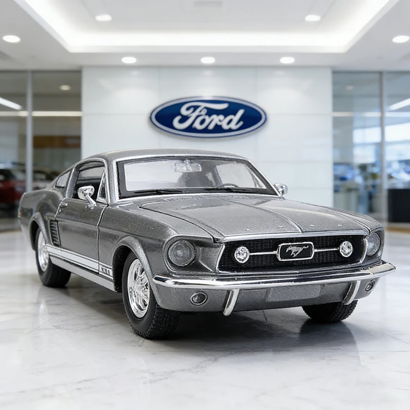 

Модель автомобиля Maisto 1:24 Ford Mustang GT 1967 из сплава, коллекционная модель, миниатюрная масштабная модель автомобиля, игрушки для детей