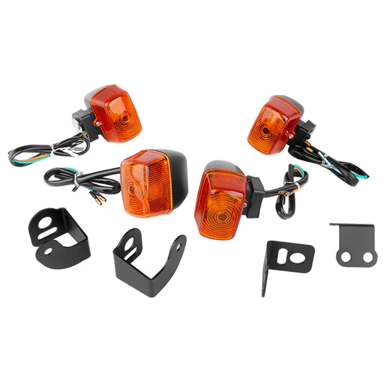 

Trending Front+ Rear Turn Signal Light For Motorcycle- Indicator Light For Honda XR250R 400R 600 R 1990- 2004 Models