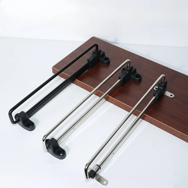 1pc Pull-Out Clothes Storage Rod Adjustable Foldable Metal Hanging Rail for Wardrobes Space-Saving Organizer Drying Racks