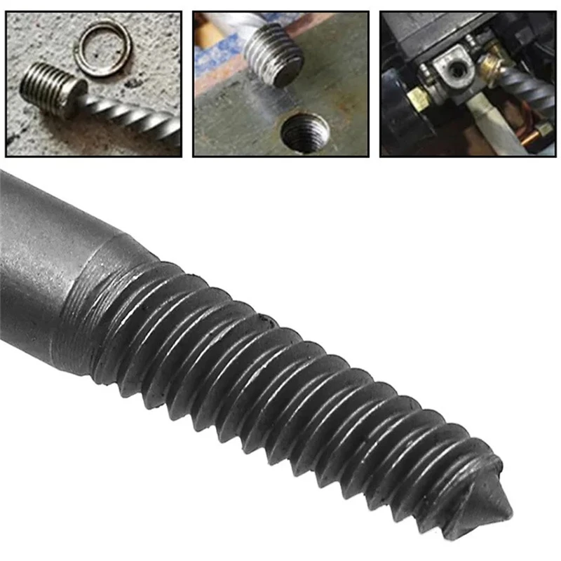 Damaged Screw Extractor Hexagonal Handle Center Drill Bits Set Broken Bolt Durable Easy Out Remover Electric Tools Accessories