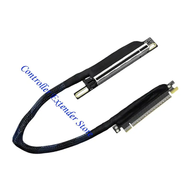 N84B PCIe 5.0 Compatible GPU Extension Cord 270 Degree Right Entry Left Out Braided