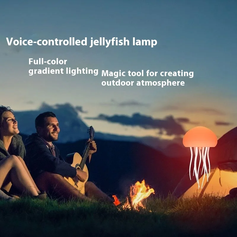 Floating Night Light Intelligent Voice Control Light Jellyfish Charging Night Light Ins Wind Room To Help Sleep