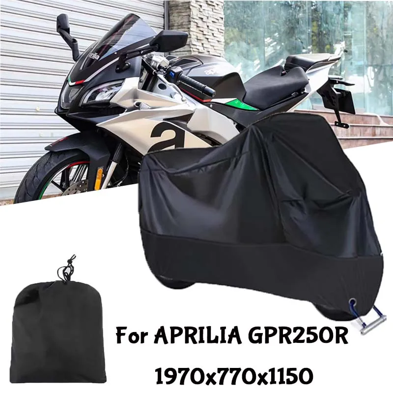 Motorcycle Full Covers For APRILIA GPR250R  Car Outdoors Sun Protection Dust No Ear Thickened Oxford Clothcover Accessories