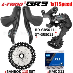 LTWOO GR9 1x11 Speed Gravel Road Bike Groupset 11V Without Damping Rear Derailleur 11S Chains BANBOK 42T 50T Cassette