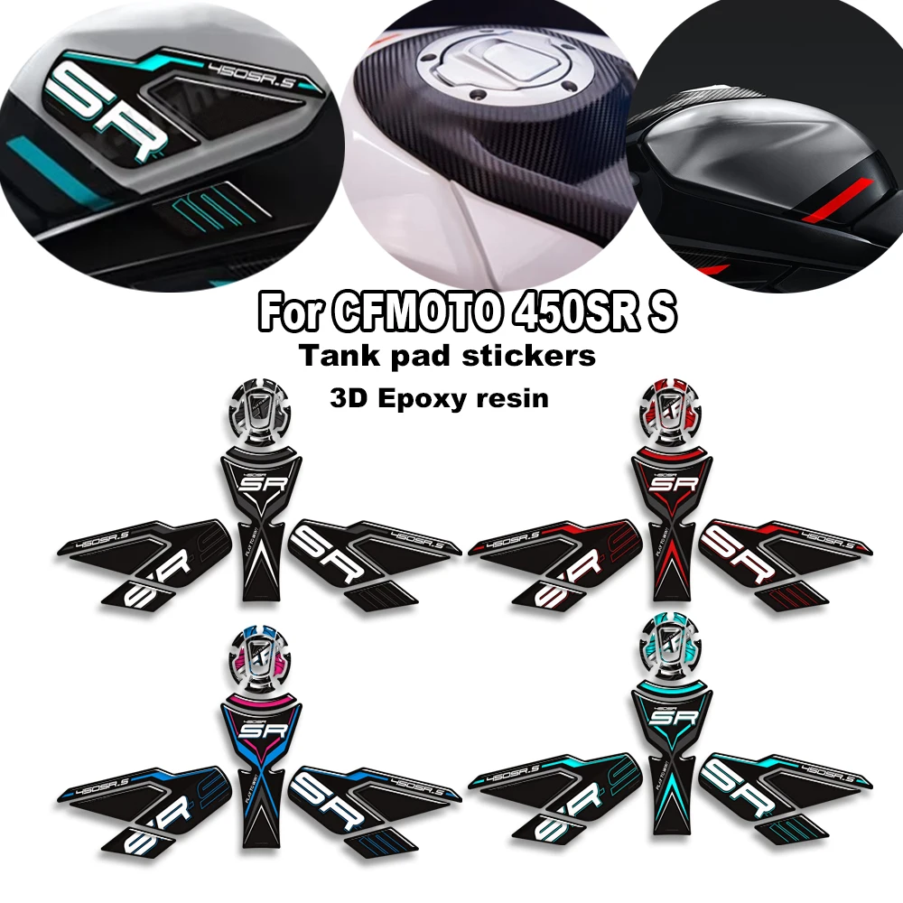 

Motorcycle Tank pad cap stickers protection decals kit For CFMOTO 450SR S 450 SR 450SRS 2023 2024 2025