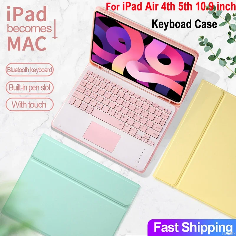 

Keyboard Case for IPad Air 5th Generation 10.9 Inch 2022, Detachable Keyboard Covers for IPad Air 4th Gen 10.9" Inch 2020 Funda