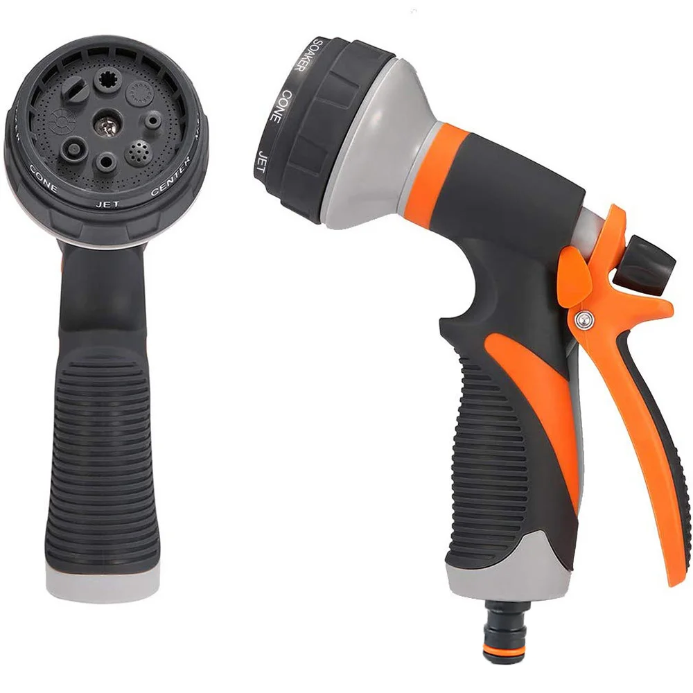 

"New 8 Patterns Spray Lawn Watering Multifunction Car Wash High Pressure Durable Hand-held Tools Hose Sprinkle Nozzle Garden