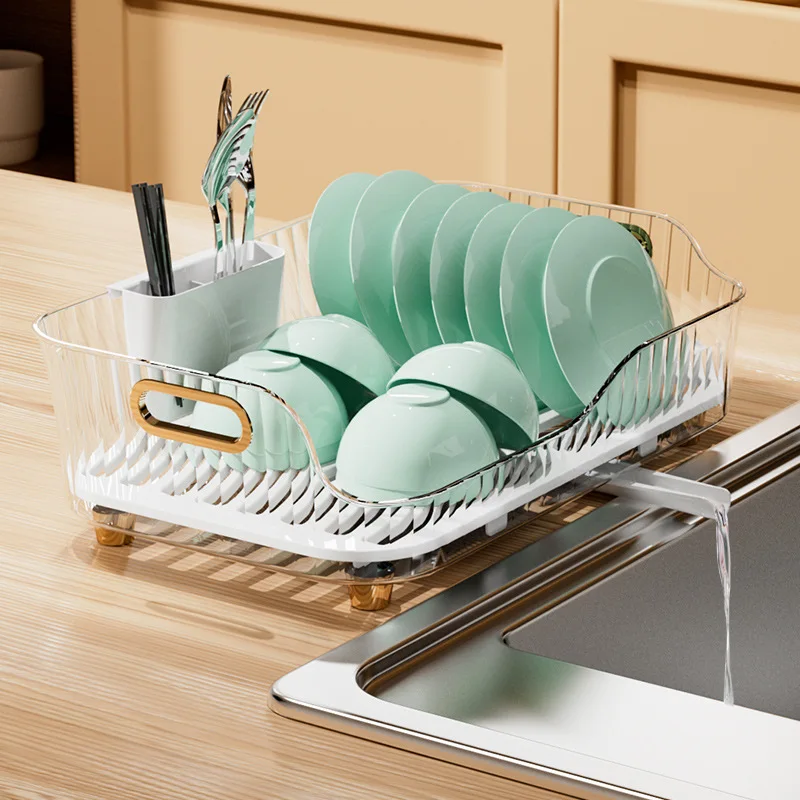 

Kitchen Dish Bowl Storage Rack Multi-functional Utensils Chopsticks Rack Countertop Draining Dish Racks Kitchen Tools