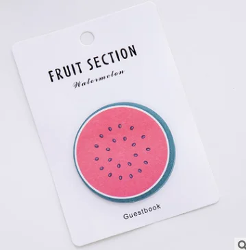 30sheet Creative Design Fruit Memo Pad for Kids Cute Cartoon Scrapbook Journal Decor Notepad Study Sticky Note School Supplies
