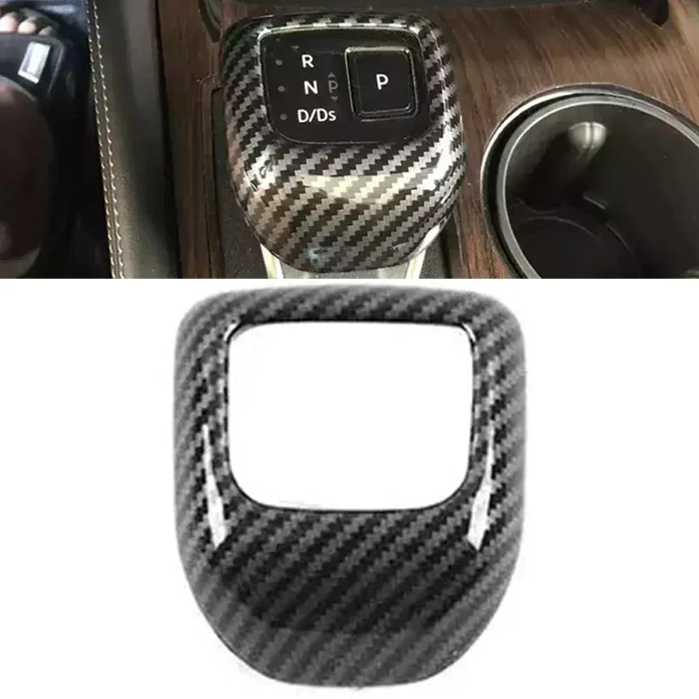 Upgrade Your Driving Experience With Carbon Fiber Look Gear Shift Knob Cover Trim For Nissan For Rogue 2021 2024