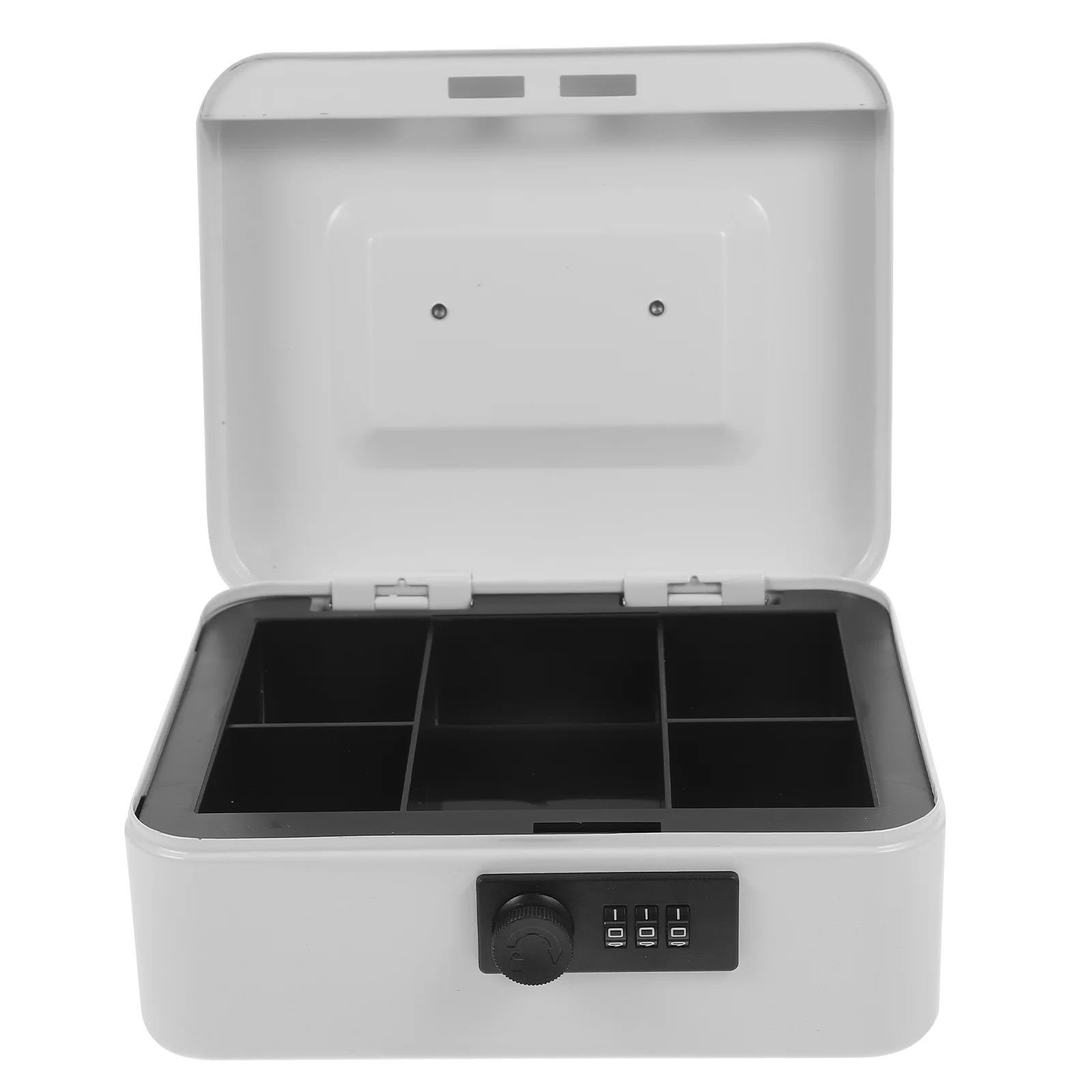 Organizer Portable Money Box Gate Lock Foldable Iron Cash Drawer Small Metal Boxes