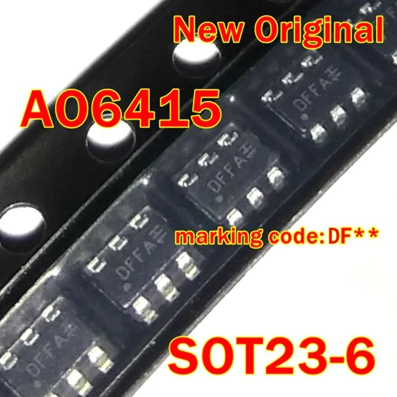 10Pcs to 500Pcs Ao6415 Sot23-6 New Original Marking Code:Df** P-Channel Enhancement Mode Field Effect Transistor
