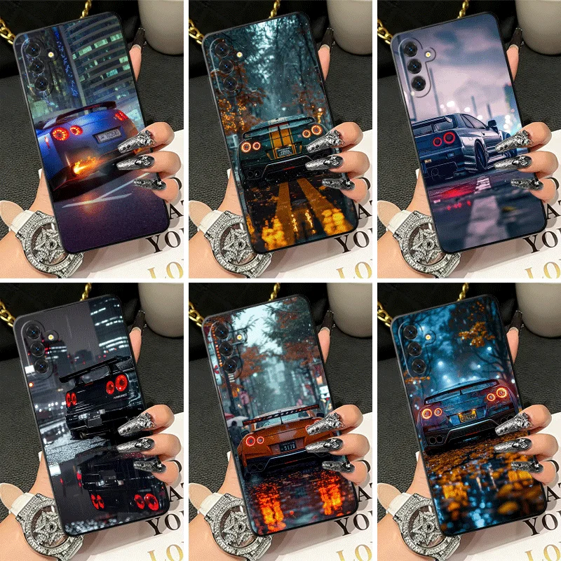 Soft Silicone Phone Case for Samsung A17 A16 A15 A14 A13 Japanese Sports Car G-GTRR Shell A57 A56 A55 A54 A53 A37 A36 A27 A26 A3