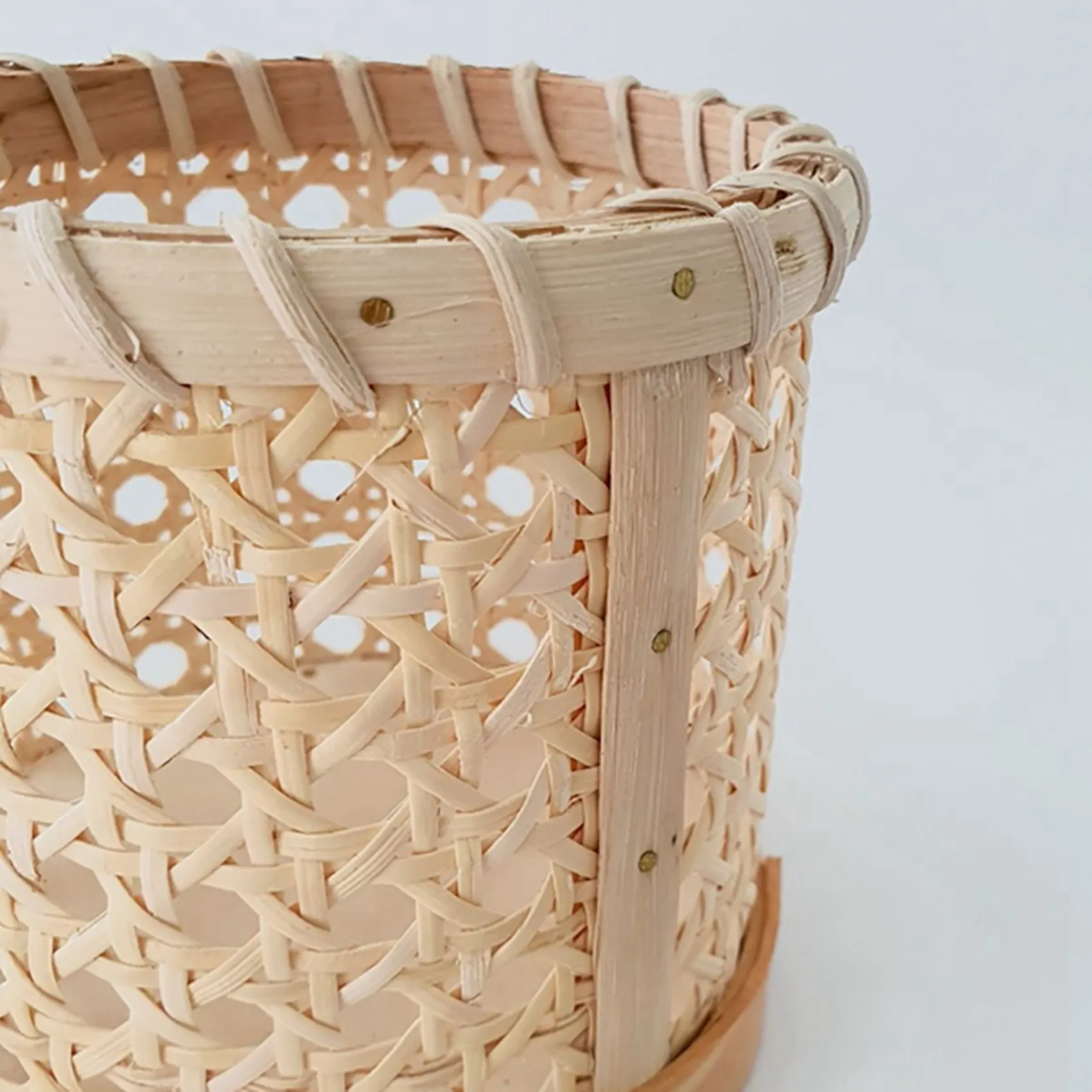 ABWR-3X الروطان عيدان تخزين اليدوية ملعقة حامل مُنظِم أقلام الرصاص منظمة زهرية دعم ديكور مطبخ المنزل