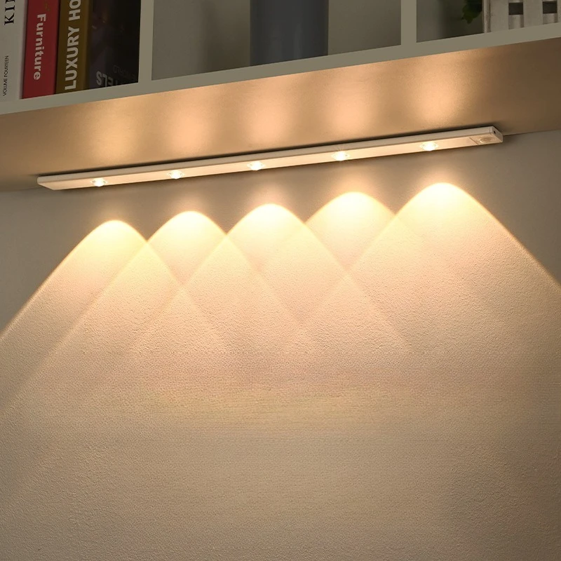 

Intelligent led human body sensor light, ultra-thin cat's eye hill light strip, rechargeable self-adhesive light strip