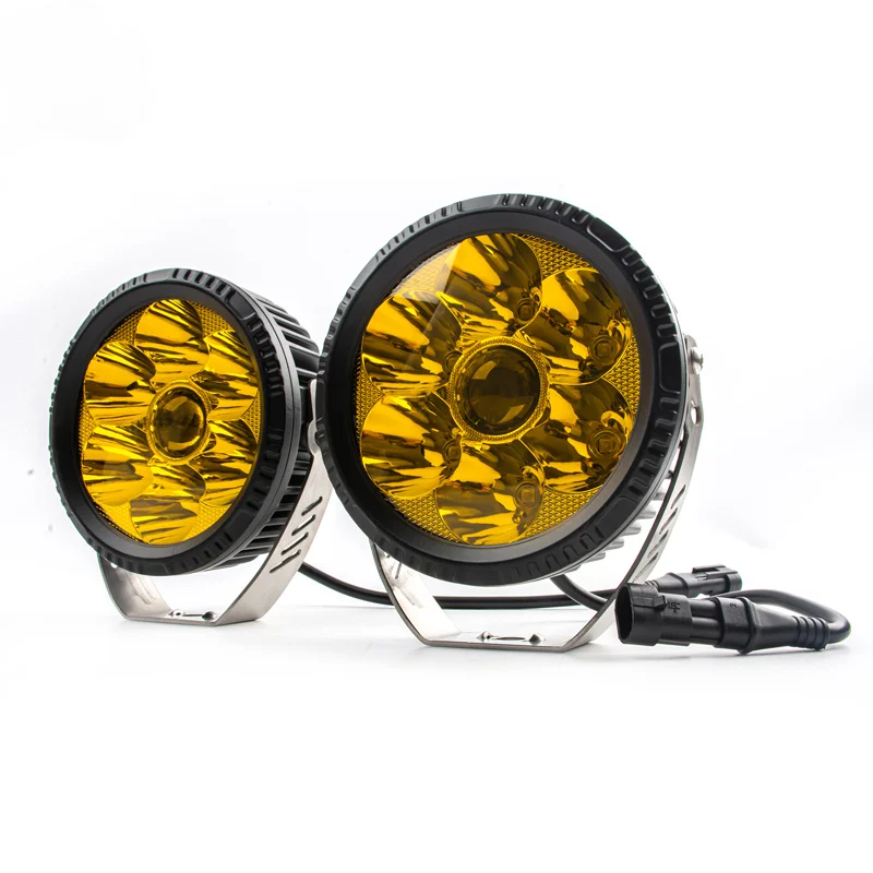 ed Laser Work Driving Fog Light 4.5 inch Amber Leads Light Car Pods Led Spotlight Lights for Jeep Off Road Cars