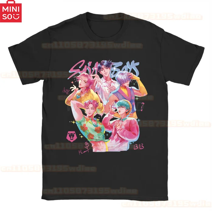 MINISO 2025 летние футболки, брюки для девочек, костюм охотника на демонов на Хэллоуин, сценический наряд Mira Rumi Zoey, комплект одежды для девочек