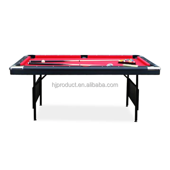 6 Voet Biljart Pooltafel Draagbare Opvouwbare Poten Snooker Pooltafel Met Standaard Accessoires