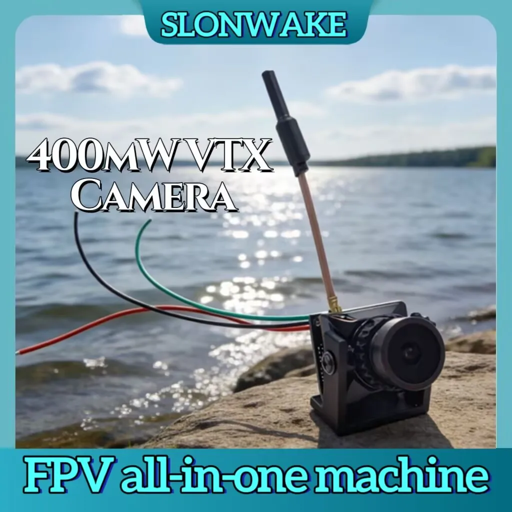 

SLONWAKE 5.8G 48CH e7087U 400mW Power VTX Transmission and 1500TVL 2.1mm lens Camera all-in-one machine.For RC FPV Racing Drone