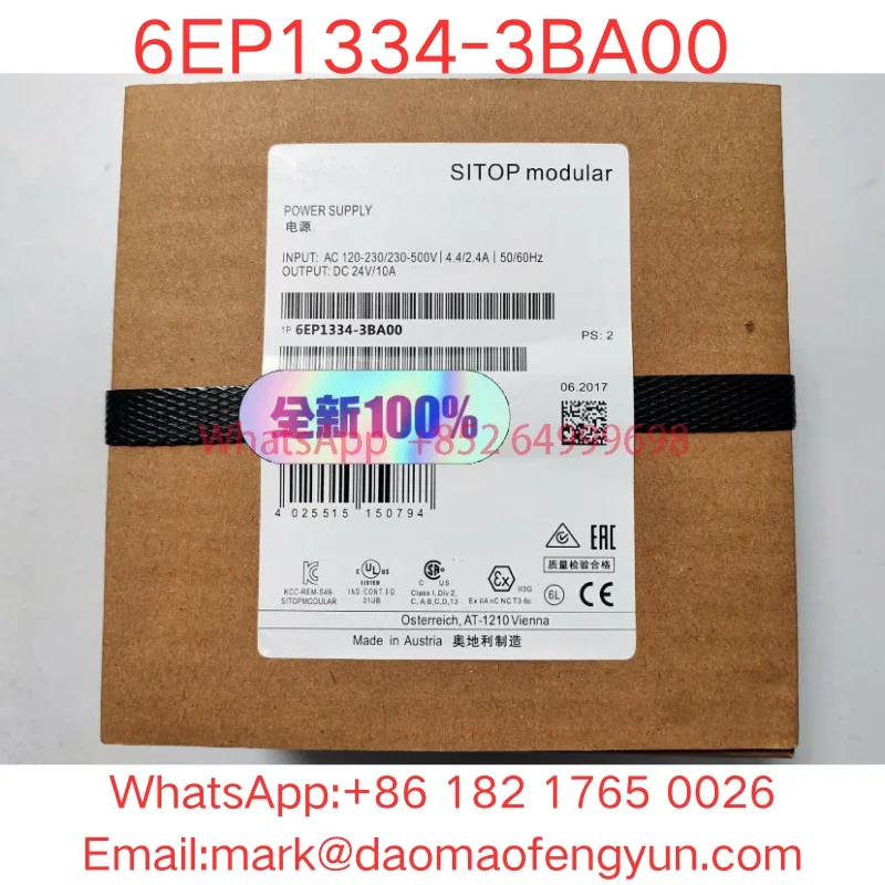 6EP1334-3BA00 Brand New  SITOP PSU200M 10 A Stabilized power supply