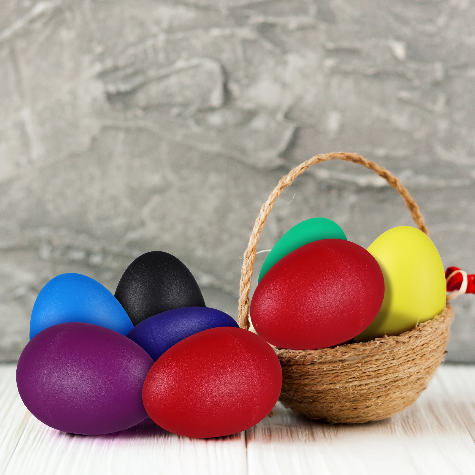 20 Uds bolas de arena de plástico instrumentos musicales juguetes bebé Maracas sonajeros de percusión de mano niños huevos preescolares niño