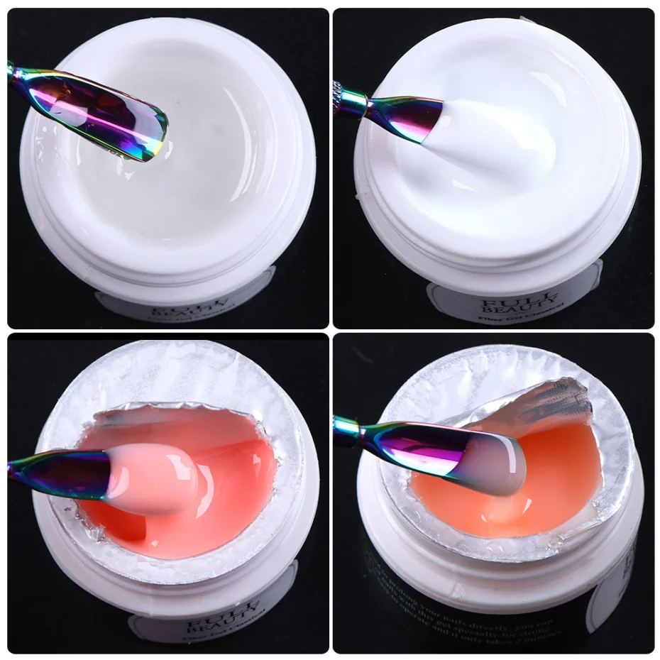 Gel di estensione delle unghie per la costruzione rapida vernice per smalto per unghie in Gel UV trasparente bianco prolungare la riparazione punta per la costruzione di Manicure rotta