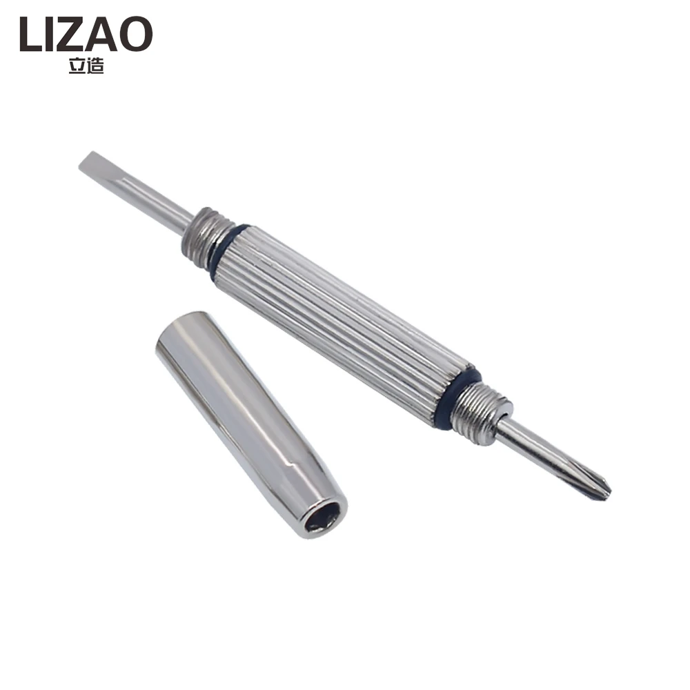 LIZAO 5-in-1 Mini Precision Screwdriver Portable Key Chain Tool for Eyeglasses Watch Jewelry Repair