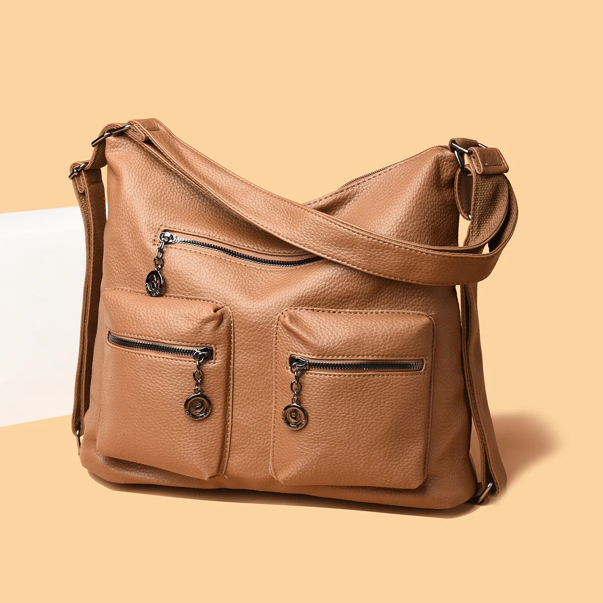 

2025 New Genuine Leather Spacious Tote Bag for Women, Top Handle Shoulder Crossbody with Adjustable Strap, Versatile & Roomy​