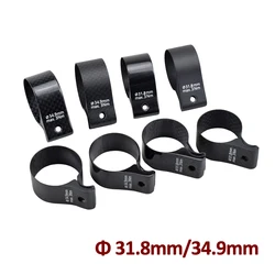 Carbon Fibre Bike Front Derailleur Braze-on Adapter 31.8mm 34.9mm Full Carbon Road Bicycle Derailleur Clamp Convertor