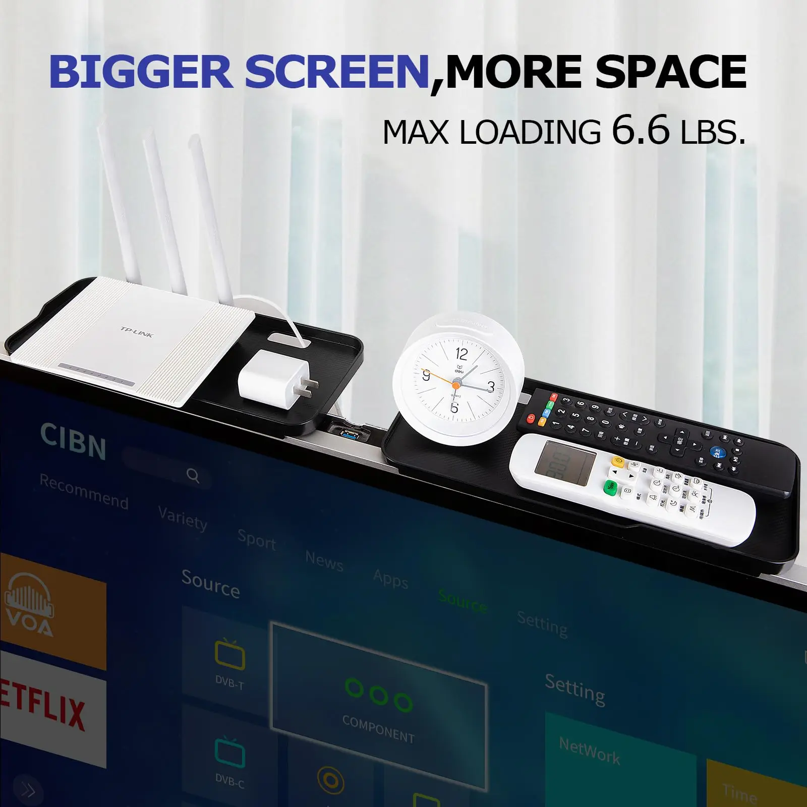 1/2PCS Desktop Stand Foldable TV Screen Top Shelf Computer Monitor Box Router Office Set-Top Box Player Stand Home Supplies