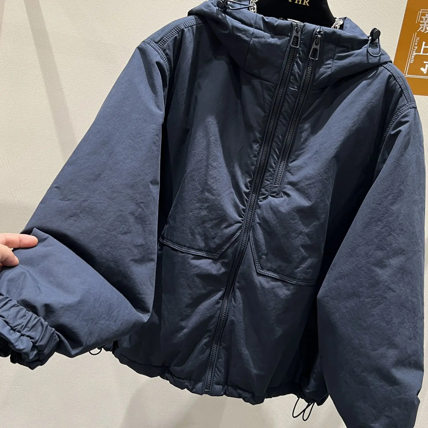 Spring and Autumn European Women's Cotton Jacket Oversized Hooded Casual Windproof Jacket
